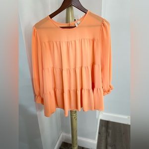 Orange blouse